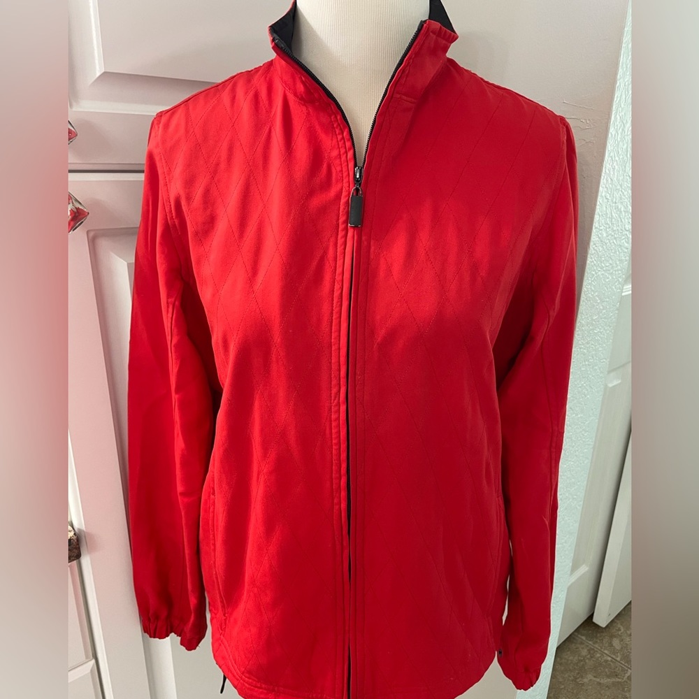 Tail Ladies Red Quilted Full-Zip Jacket, S